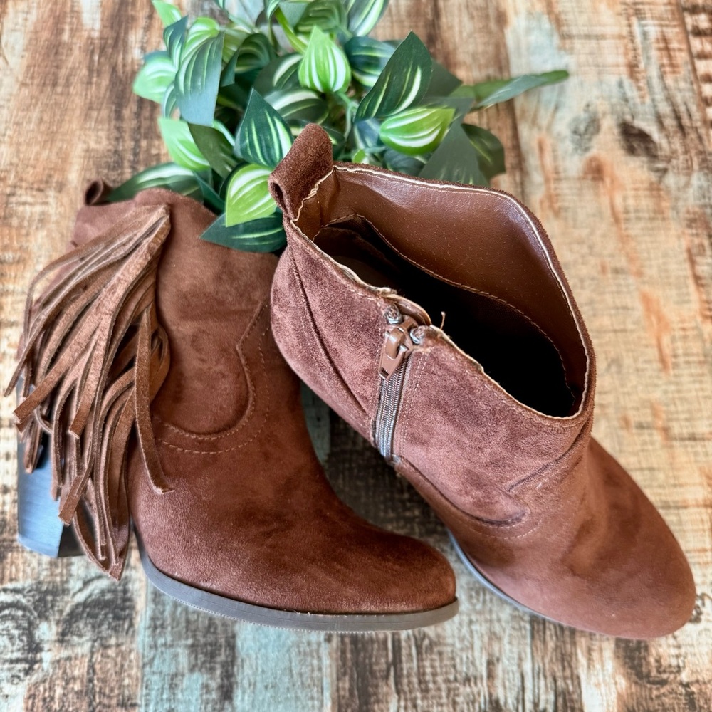 Women’s Western Ankle Boots with Tassels | #Z27